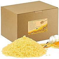 TRINIDa Yellow Beeswax Pellets 10LB, 100% Organic Yellow Beeswax, Beeswax for Candle Making, Body, Skin Care DIY, Lip Balm and Soap Making Supplies