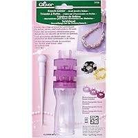 Clover 3100 French Knitter Bead Jewelry Maker with 3 Interchangeable Heads Multicolor, 5