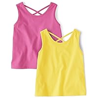 The Children's Place Baby Toddler Girls Crossback Tank Tops 2 Pack
