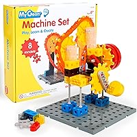My Gears Machine Set - 181 Pieces - 8+ Activities - Gears Toys for Kids - Build Rotating, Moving Models - Building Toys for Kids Ages 4-8