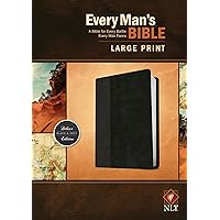 Every Man's Bible: New Living Translation, Large Print, TuTone (LeatherLike, Black/Onyx) – Study Bible for Men with Study Notes, Book Introductions, and 44 Charts Every Man's Bible: New Living Translation, Large Print, TuTone (LeatherLike, Black/Onyx) – Study Bible for Men with Study Notes, Book Introductions, and 44 Charts Imitation Leather