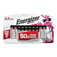 AA Batteries, Max Double A Battery Alkaline, 16 Count
