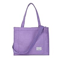 Valleycomfy Vintage Casual Corduroy Tote Bags Women Hobo Crossbody Bag Purse for Women Travel Shoulder Bags Handbags Eco Bag