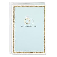 Hallmark Wedding Card, Engagement Card, Bridal Shower Card (To Have and To Hold Wedding Bands)