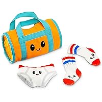 Pet Craft Supply Hide&Seek Plush Dog Toys Crinkle Squeaky Interactive Burrow Activity Puzzle Chew Fetch Treat Hiding Brain Stimulating Cute Funny Toy Bundle Pk for Small&Medium Dogs Puppies,4Piece Set