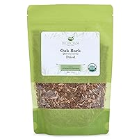 Pure and Organic Biokoma Oak Bark Dried Herb 100g (3.55oz) in Resealable Moisture Proof Pouch