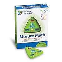 Minute Math Electronic Flash Card, Homeschool, Early Algebra Skills, 3 Difficulty Levels, Ages 6+