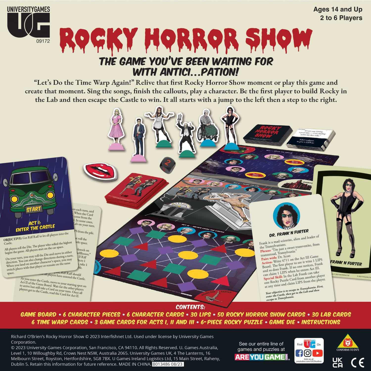 University Games | Rocky Horror Show Party Game, for Lovers of Rocky Horror Picture Show, Ages 12 and Up