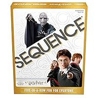 Harry Potter Sequence Board Game - Five-in-A-Row Fun for Everyone - Featuring Witches and Wizards from Harry Potter by Goliath