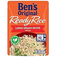 Ready Rice Original Long Grain White Rice, Easy Dinner Side, 8.8 OZ Pouch (Pack of 6)