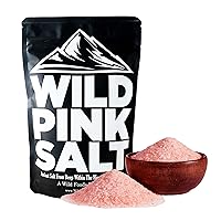 Wild Foods Himalayan Pink Salt - Organic Pure & Unrefined Real Salt - 100% Natural Finely Ground Pink Himalayan Salt with 80+ Minerals & Electrolytes - Good for Cooking & Table Salt (16 ounce)