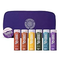 Aromatherapy 6 Pack of Essential Oils Balm Sticks in Travel Case | Aromatherapy Balms Gift Set of Pure Essential Oil Blends | Perfect Mindfulness Gift and Stress Relief Gifts for Women and Men
