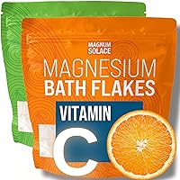 10 lbs Magnesium Flakes with Vitamin C, and 5 lbs Unscented Flakes: 2 Pack Bundle