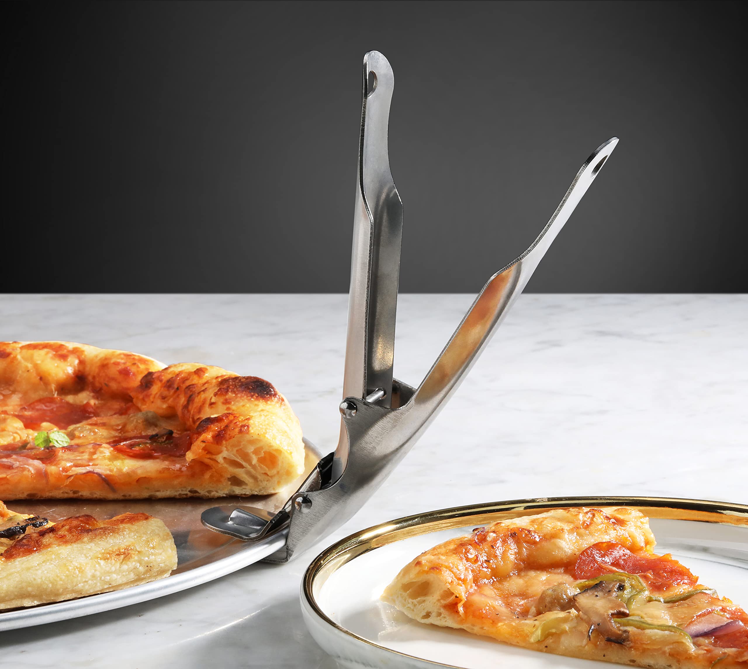 New Star Foodservice 50479 Deep Pizza Tray Pan Gripper Holder, 8