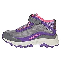 Merrell Unisex-Child Moab Speed Mid a/C Waterproof (Toddler/Little Big Kid) Hiking Boot