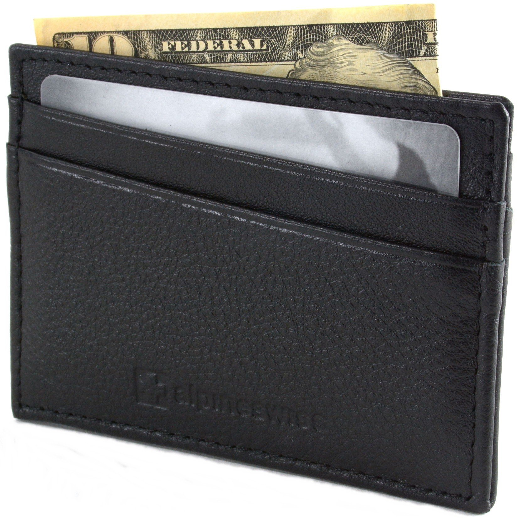 Alpine Swiss RFID Blocking Minimalist Wallet Flat Card Case