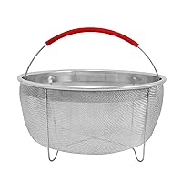 ExcelSteel 3.75 Qt, Rinse Drain Sift Sieve Kitchenware Perfect for Pressure Cookers Strainer Basket Insert, 8.25