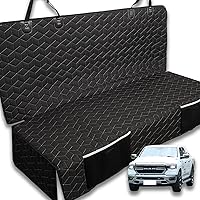 Dog Car Seat Covers for Back Seat, Waterproof Pet Bench Seat Cover for SUV Chevrolet Silverado/Ram/Ford F-Series/GMC Sierra 600D Heavy Duty Scratch Proof Nonslip Truck Seat Covers for Dogs