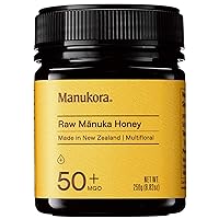 Manukora MGO 50+ Multifloral Raw Manuka Honey New Zealand - Authentic Non-GMO Pure Honey, MGO Certified, Traceable from Hive to Hand