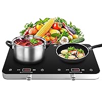 36 inch Induction Cooktop, thermomate Built-In Electric Stove Top, 240V Electric Smoothtop with 5 Boost Burner, 9 Heating Level, Timer, Kid Safety