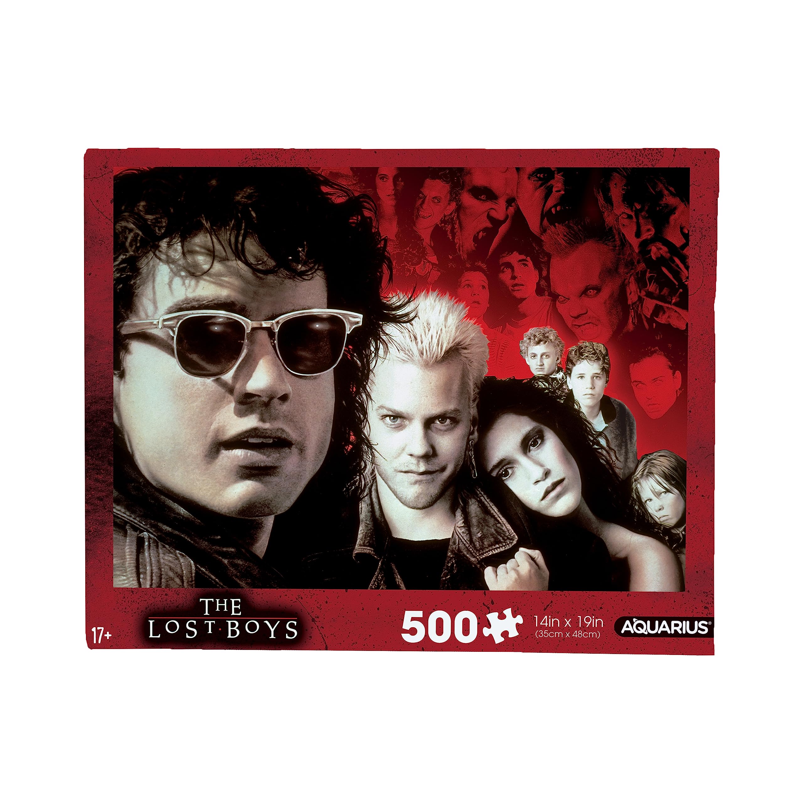 AQUARIUS Lost Boys 500pc Puzzle (500 Piece Jigsaw Puzzle) - Glare Free - Precision Fit - Officially Licensed Lost Boys Movie 500pc Puzzle Movie Merchandise & Collectibles - 14x19 Inches