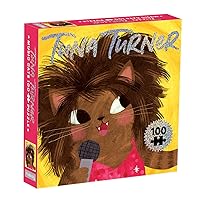 Mudpuppy Tuna Turner Music Cats 100 Piece Puzzle from Mudpuppy - Introduce a Music Legend with This Jigsaw Puzzle for Kids, Foil Embellishments, 14