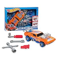 Ready-to-Race Car Builder Set Rodger Dodger, 29-piece Pretend Play Vehicle Set, Kids Toys for Ages 3 Up by Just Play