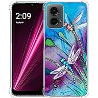 Case for Motorola Moto G 5G 2024,Cute Dragonfly Style Drop Protection Shockproof Case TPU Full Body Protective Scratch-Resistant Cover for Motorola Moto G 5G 2024/Moto G 5G 3rd Gen