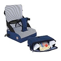 Dreambaby Grab 'n Go Travel Booster Seat with Storage Compartment, Tall Back for Added Comfort
