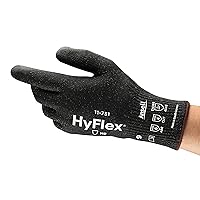 HyFlex 11-751 Cut Protection Gloves - Medium Duty, High Cut Resistance, Comfortable, Size Large
