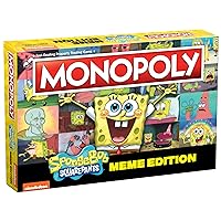 Monopoly Spongebob Squarepants Meme Edition | Based on Nickelodeon Show | Featuring Familiar Memes of Locations, Episodes, and Characters | Officially-Licensed & Collectible Monopoly