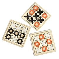 Tic Tac Toe XO Wooden Board Games Desk Toys 3 Pack Classical Family Children Kids Educational Toy