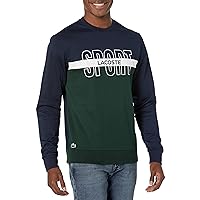 Lacoste Men's Sport Graphic Crew Neck Sweatshirt
