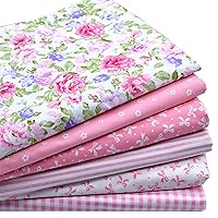 Pink Fat Quarters Fabric Bundles, Quilting Fabric for Sewing Craft, 18x22 inches, (Pink)