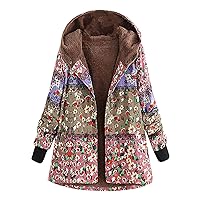RMXEi women's trench coat Women Winter Casual Fashion Long-sleeved Hooded Sweater Warm Plush Jacket