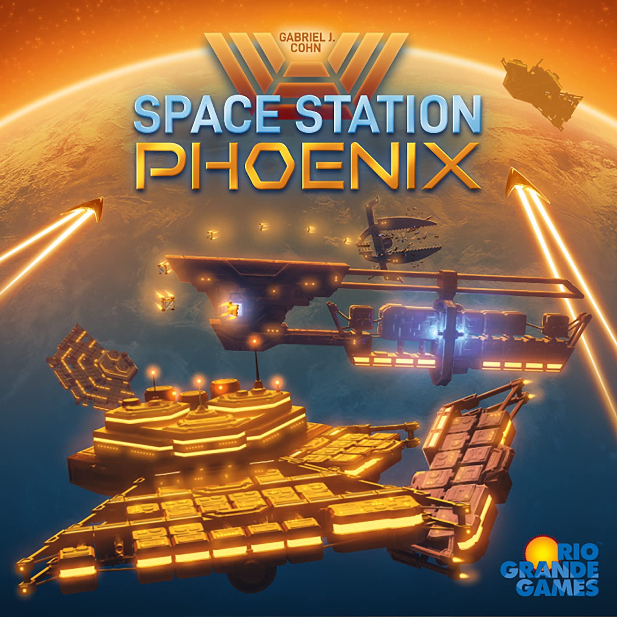 Rio Grande Games Space Station Phoenix - RIO Grande Games - Strategy Board Game, Ages 14+, 2-4 Players, 90-120 Min