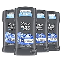 Dove Men+Care Antiperspirant Deodorant Cool Fresh 4 Count for a Long-Lasting Aqua Scent, with 72H Protection, 2.7 oz