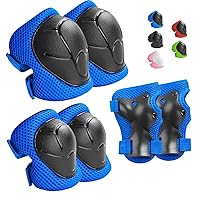 Kids Protective Gear Set Knee Pads for Kids 3-14 Years Toddler Knee and Elbow Pads with Wrist Guards 3 in 1 for Skating Cycling Bike Rollerblading Scooter