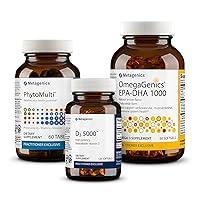 Metagenics PhytoMulti Without Iron - 60 Tablets, OmegaGenics EPA-DHA 1000-60 Softgels, D3 5000-120 Softgels