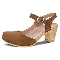 Dansko Taytum Closed-Toe Assymetrical Sandal for Women - Quality Leathers Treated with Scotchgard for Stain Resistance - Cushioned, Contoured Footbed for All-Day Comfort
