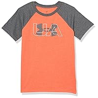 Boys' Classic Core Logo T-Shirt, Wordmark Print & Baseball Designs, Crew Neck