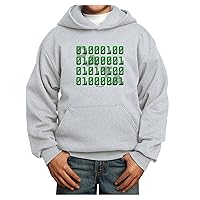 Binary Data Green Youth Hoodie Pullover Sweatshirt