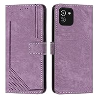 Smartphone Flip Cases Compatible With Samsung Galaxy A03(166mm) Wrist Strap Phone Case Wallet Flip Phone Case Card Slot Holder Flip Cover Phone Case Compatible With Samsung Galaxy A03(166mm) Flip Case