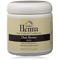 Rainbow Henna Persian Dark Brown Hair Color 4 Oz, (2 pack)