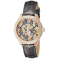 W0626L2 Women's Analogue Quartz Watch with Leather Strap, Rose Gold, Ribbon