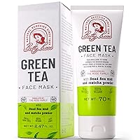 𝗪𝗜𝗡𝗡𝗘𝗥 𝟮𝟬𝟮𝟯* Green Tea Face Mask w/ Dead Sea Mud Masks for Face and Matcha Organic Face Mask, Face Detox Mask Brightening and Hydrating All Natural Face Mask Green Tea Detoxing Pore Cleanser