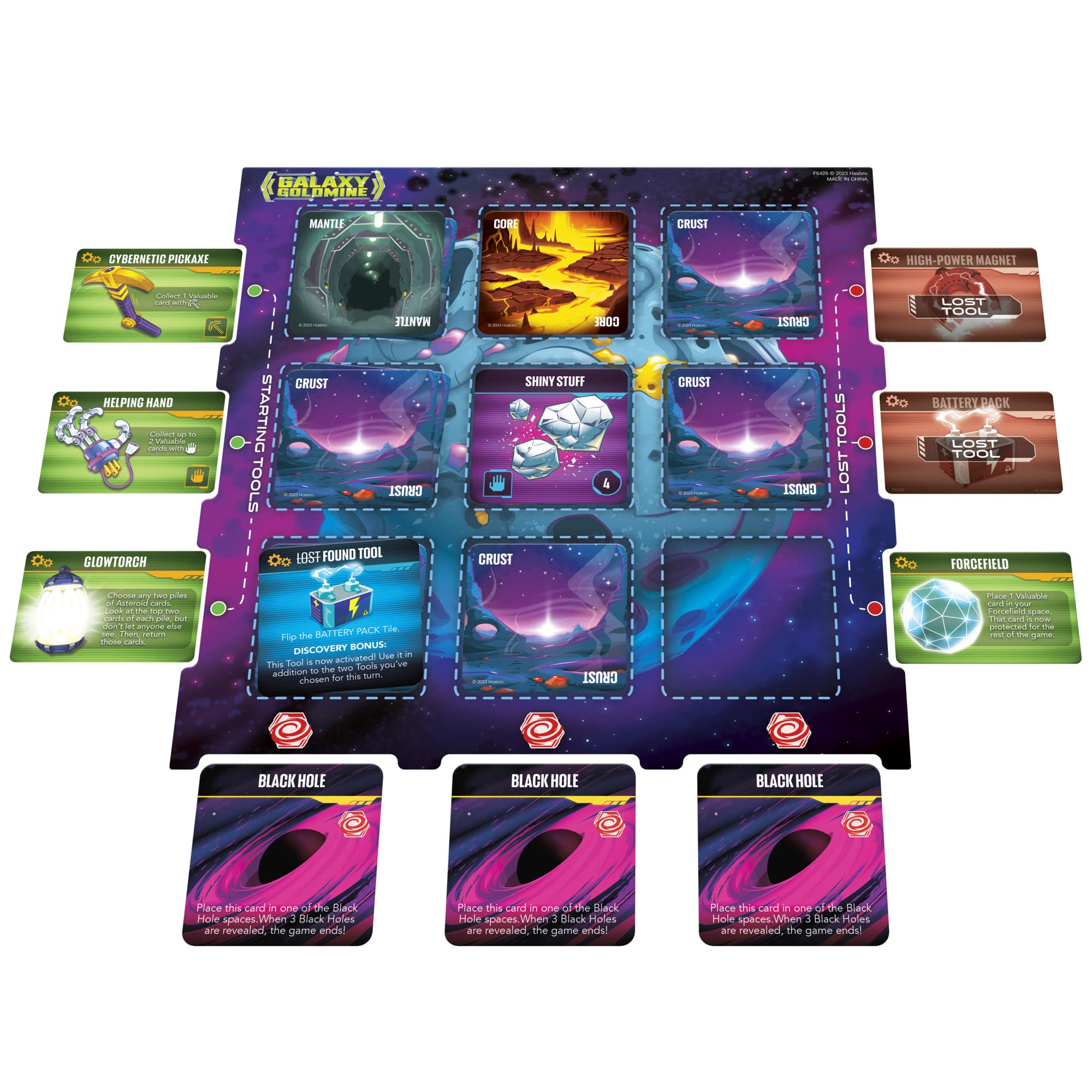 Galaxy Goldmine Game, Family Strategy Card Games for Kids Ages 10+, Teens, and Adults, 2-6 Players, Fun Family Card Games, Family-Friendly Party Games