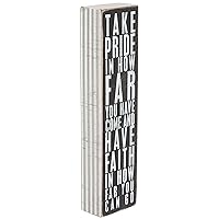 Primitives by Kathy 22677 Pinstriped Trimmed Box Sign, 3