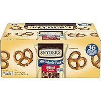 Snyder's of Hanover Mini Pretzels, 100 Calorie Individual Packs, 36 Ct