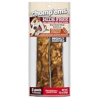 Chicken & Peanut Butter Hide Free Dog Chews - Rawhide Free Dog Treats - No Hide Alternative Chew Treat for All Life Stages, 7